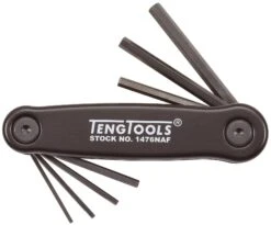 Teng Tools 1476NAF 7 Piece AF Retractable Hex Key Set