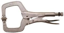 Teng Tools 406P 11" C Clamp Power Grip Pliers With Swivel Pads