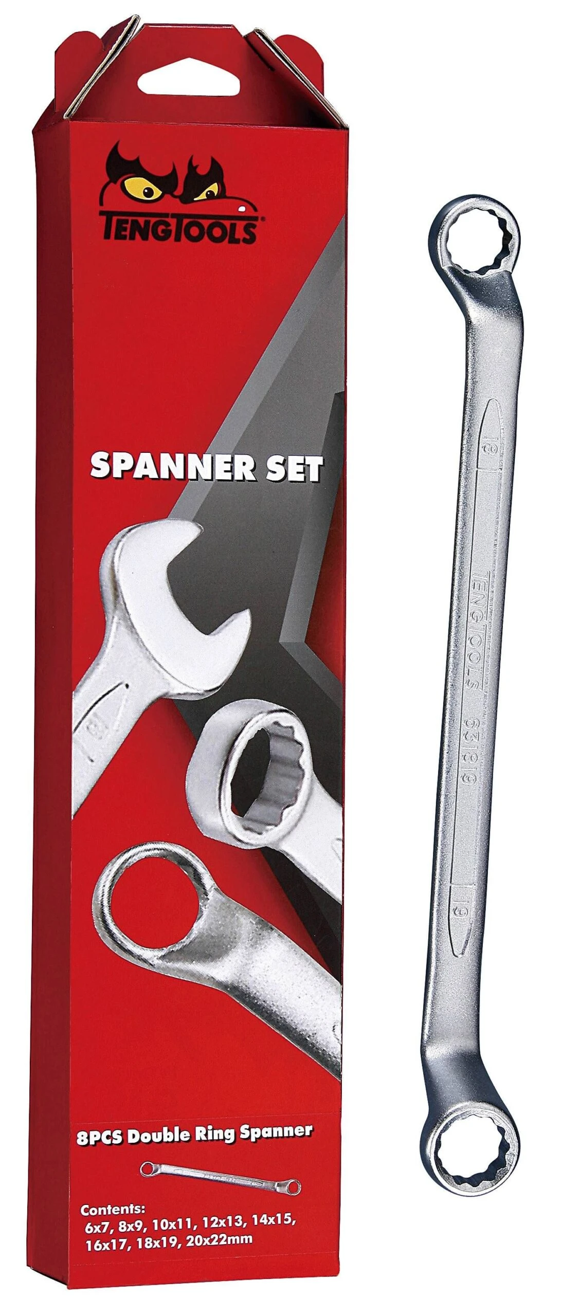 Teng Tools 6308 8 Piece Metric Double Ring Spanner Set 1 Teng Tools 6308 8 Piece Metric Double Ring Spanner Set