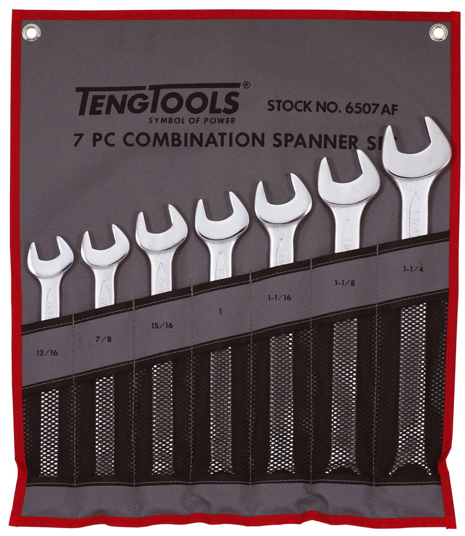 Teng Tools 6507AF 7 Piece AF Combination Spanner Set 1 Teng Tools 6507AF 7 Piece AF Combination Spanner Set