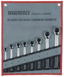Teng Tools 6508RMM 8 Piece Ratcheting Combination Spanner Set