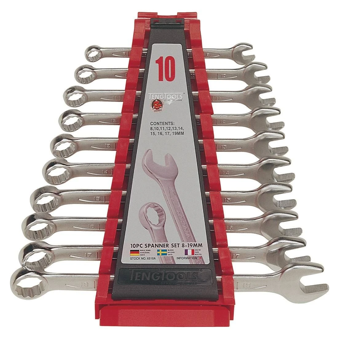 Teng Tools 6510A 10 Piece Metric Combination Spanner Set 1 Teng Tools 6510A 10 Piece Metric Combination Spanner Set