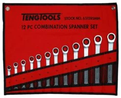 Teng Tools 6512RSMM 12 Piece Ratcheting Combination Spanner Set