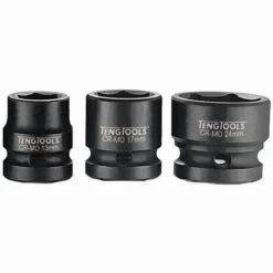 Teng Tools 920714-C 14MM 1/2" Drive 6 Point Stubby Metric Impact Socket