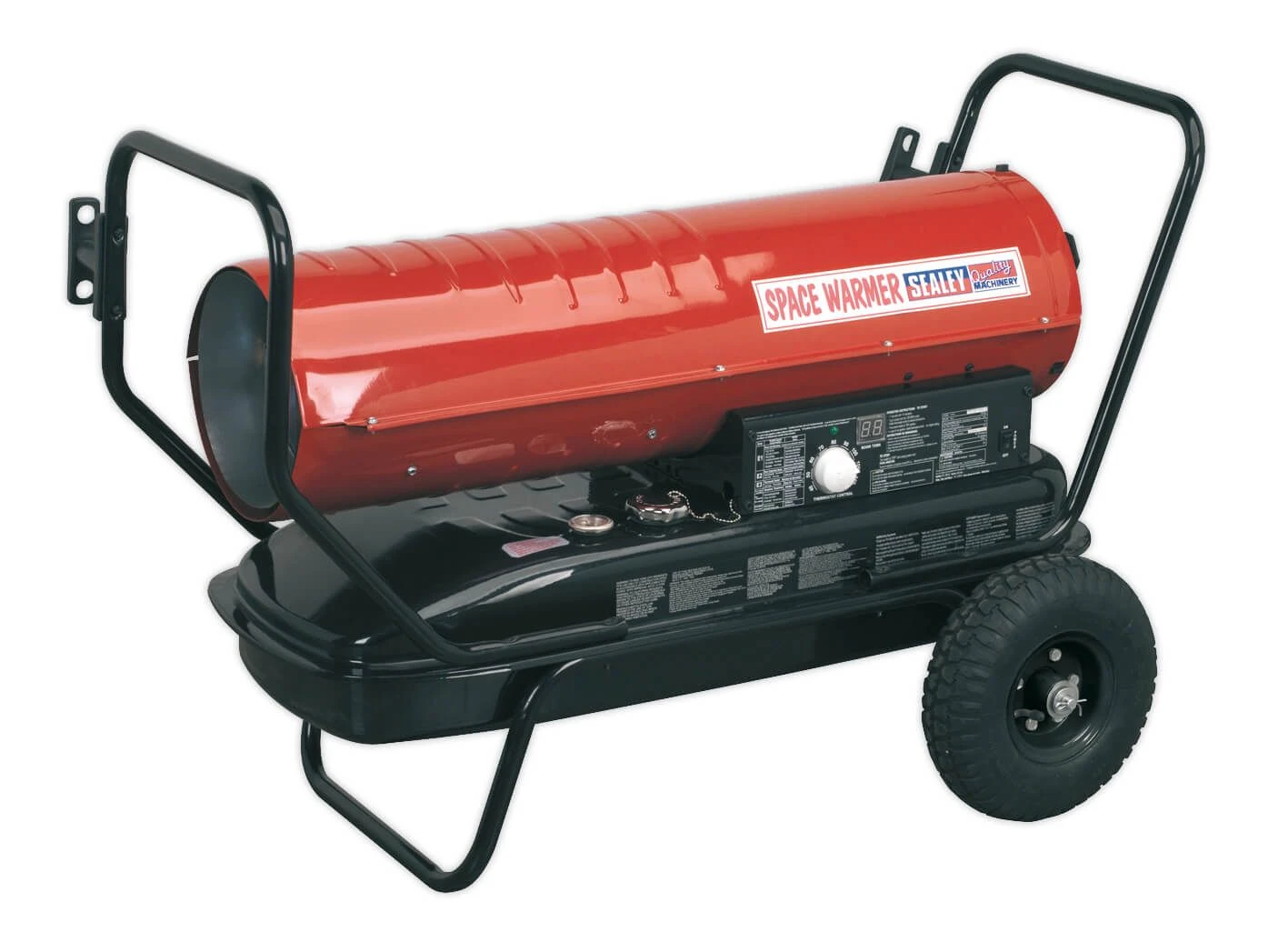 Sealey AB1258 Space Warmer® Paraffin/Kerosene/Diesel Heater 125000Btu/hr With Wheels 1 Sealey AB1258 Space Warmer® Paraffin/Kerosene/Diesel Heater 125000Btu/hr With Wheels