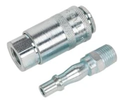 Sealey AC61 Air Tool Coupling Kit 2pc 1/4"BSP