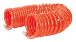 Sealey AH10C/8 PU Coiled Air Hose 10mtr X ⌀8mm With 1/4"BSP Unions