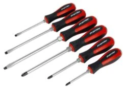 Sealey AK4932 Screwdriver Set 6pc Hammer Thru
