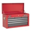 Sealey AP2201BB Topchest 6 Drawer With Ball Bearing Slides Red/Grey