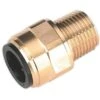Sealey CAS15BSA Straight Adaptor 15mm X 1/2"BSPT Brass (John Guest Speedfit® MM011504N)