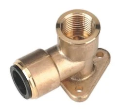 Sealey CAS15BWE Wingback Elbow 15mm X 1/2"BSP Brass (John Guest Speedfit® PM15WB)
