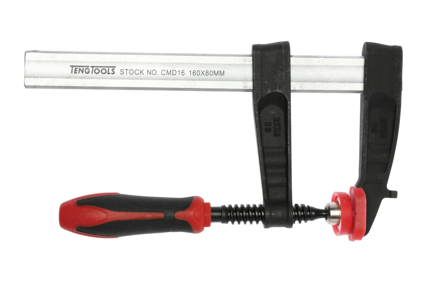 Teng Tools CMD16 160 X 80MM Reinforced Malleable Cast Iron Clamp 1 Teng Tools CMD16 160 X 80MM Reinforced Malleable Cast Iron Clamp