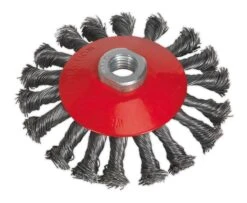 Sealey CWB115 Conical Wire Brush ⌀115mm M14 X 2mm