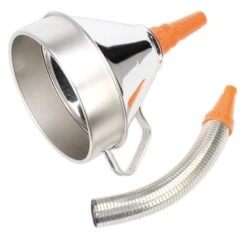 Sealey FM20F Funnel Metal With Flexible Spout & Filter ⌀200mm