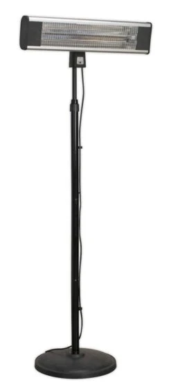 Sealey IFSH1809R High Efficiency Carbon Fibre Infrared Patio Heater 1800W/230V With Telescopic Floor Stand