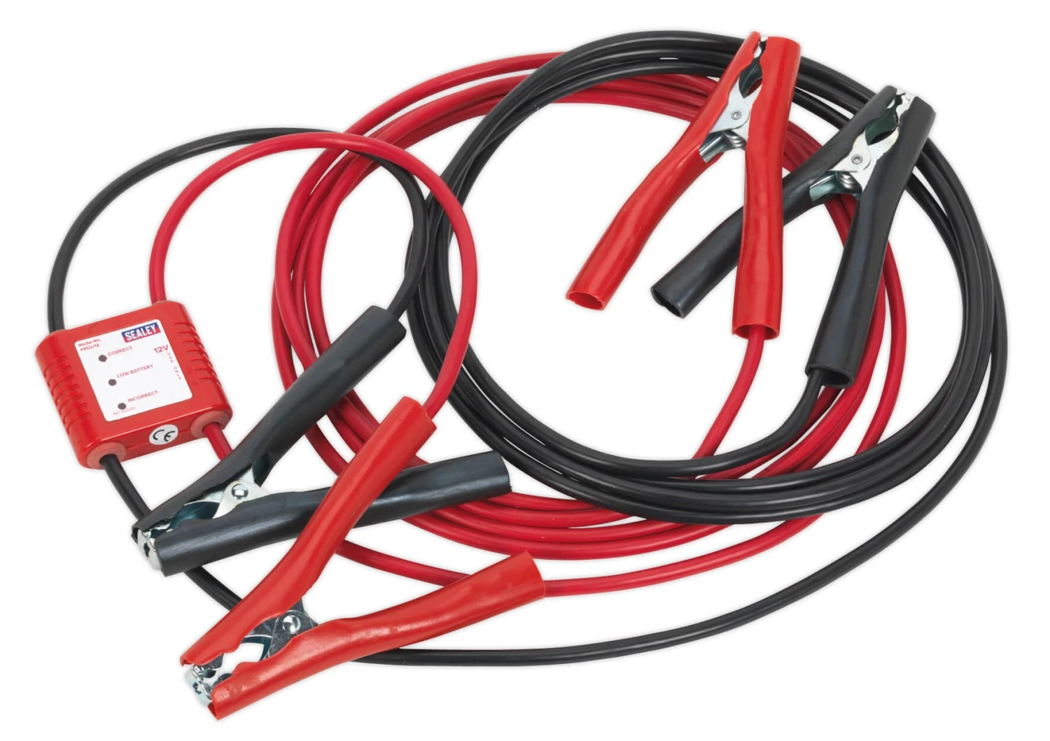 Sealey PROJ/12 Booster Cables 5mtr 400Amp 20mm² With 12V Electronics Protection 1 Sealey PROJ/12 Booster Cables 5mtr 400Amp 20mm² With 12V Electronics Protection