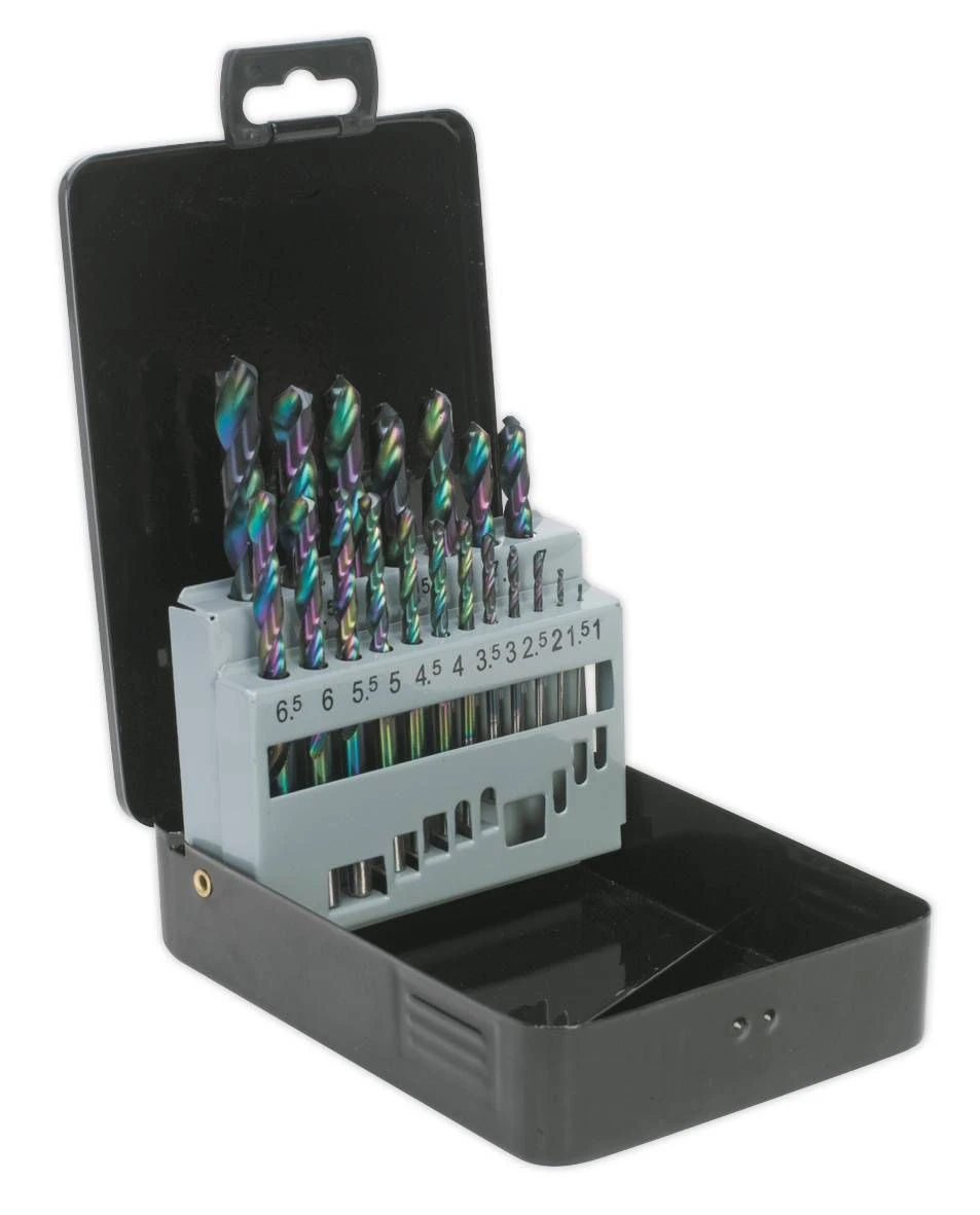 Siegen S0868 HSS Drill Bit Set 19pc Edge Ground Metric DIN 338 1 Siegen S0868 HSS Drill Bit Set 19pc Edge Ground Metric DIN 338