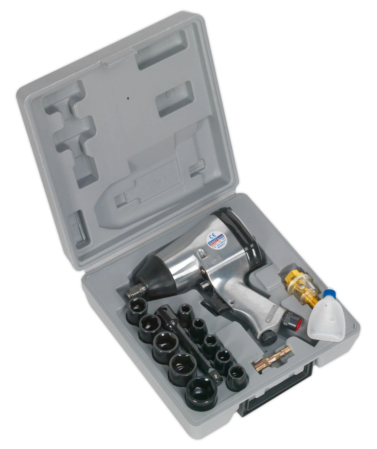 Sealey SA2/TS Air Impact Wrench Kit With Sockets 1/2"Sq Drive