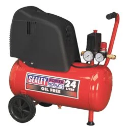 Sealey SAC02415 Compressor 24ltr Belt Drive 1.5hp Oil Free