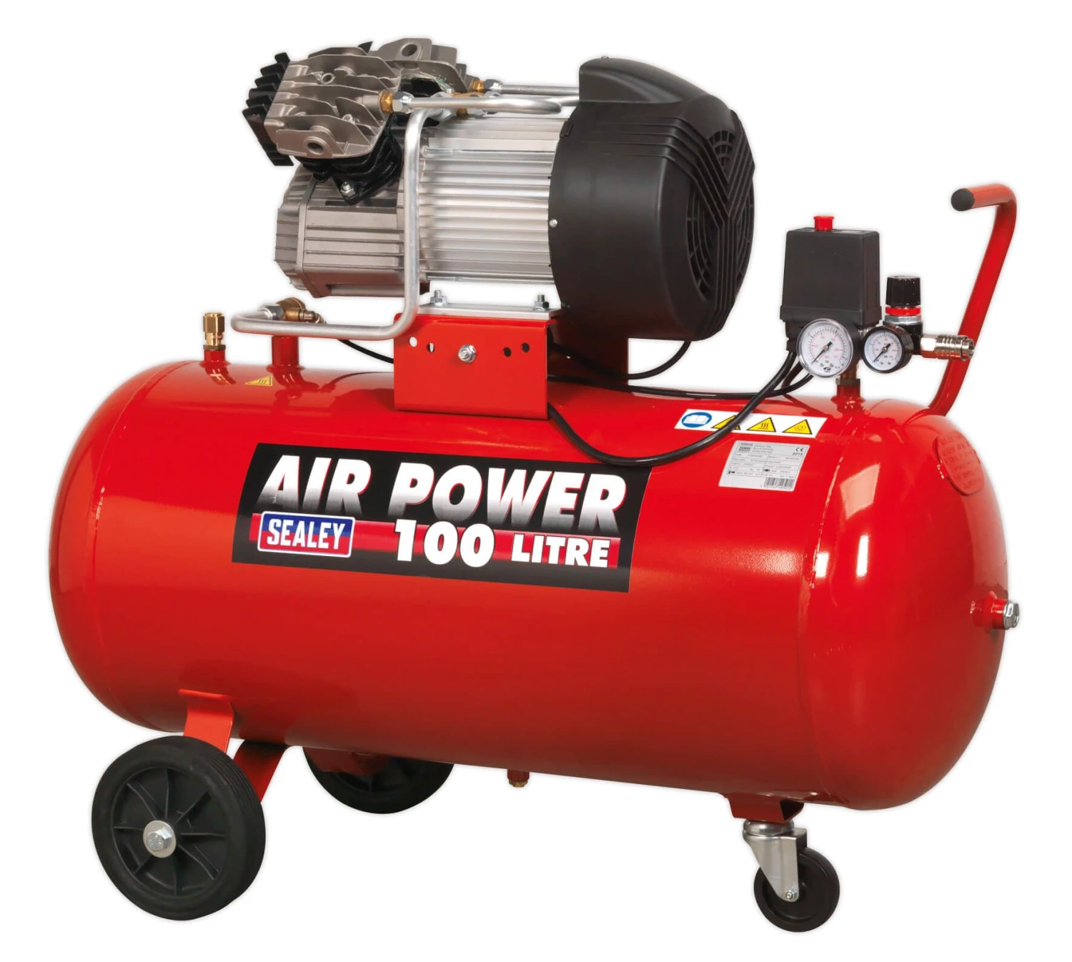 Sealey SAC10030 Compressor 100ltr V Twin Direct Drive 3hp 1 Sealey SAC10030 Compressor 100ltr V Twin Direct Drive 3hp