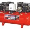 Sealey SAC1276B Compressor 270ltr Belt Drive 2 X 3hp With Cast Cylinders