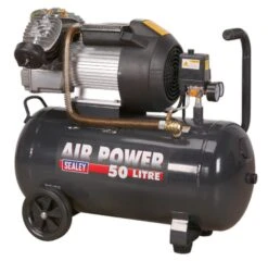 Sealey SAC5030VE Compressor 50ltr V Twin Direct Drive 3hp