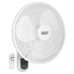 Sealey SWF16WR Wall Fan 3 Speed 16" With Remote Control 230V