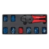 Sealey TBT16 Tool Tray With Ratchet Crimper & 325 Assorted Insulated Terminal Set