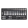 Sealey TBT20 Tool Tray With Socket Set 35pc 3/8"Sq Drive