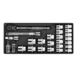 Sealey TBT21 Tool Tray With Socket Set 26pc 1/2"Sq Drive