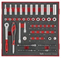 Teng Tools TED1489 89 Piece 1/4" Drive EVA Socket Set