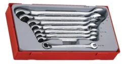 Teng Tools TT6508R 8 Piece 12 Point Ratcheting Combination Spanner Set