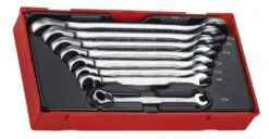 Teng Tools TT6508RAF 8 Piece 12 Point AF Ratcheting Combination Spanner Set