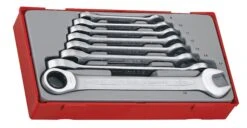 Teng Tools TT6508RS 8 Piece 12 Point 72 Teeth Ratcheting Combination Spanner Set
