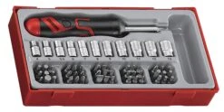 Teng Tools TTMDRT64 64 Piece Angled Ratcheting Bits Driver Set