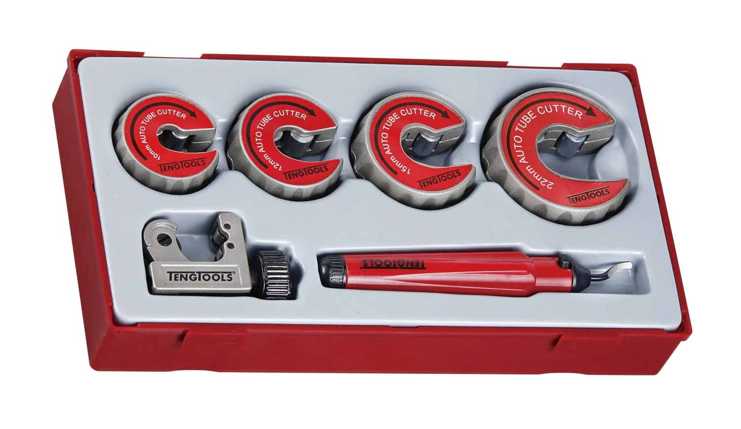 Teng Tools TTTC06 6 Piece Pipe Cutter & Deburring Set 1 Teng Tools TTTC06 6 Piece Pipe Cutter & Deburring Set